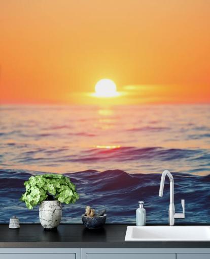 Sunrise Ocean Wall Muurschildering