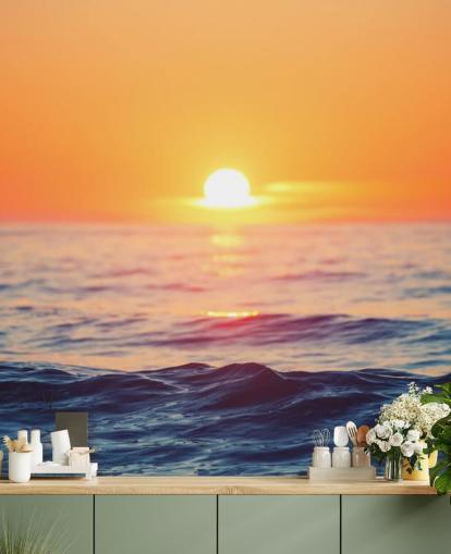 Sunrise Ocean Wall Mural
