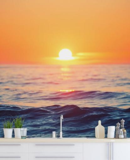 Mural da Parede Oceano Sunrise