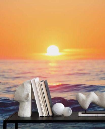 Sunrise Ocean Wall Muurschildering