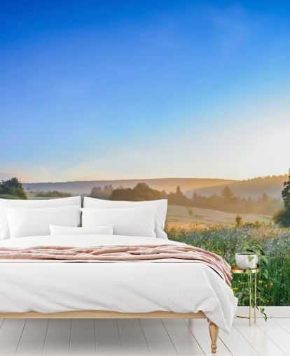 Flower Meadow in Summer Wall Mural Flower Meadow in Summer Wall Mural