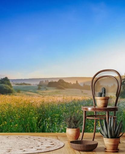 Flower Meadow in Summer Wall Mural