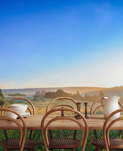 Flower Meadow in Summer Wall Mural Flower Meadow in Summer Wall Mural