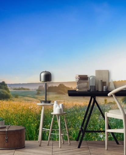 Flower Meadow in Summer Wall Mural Flower Meadow in Summer Wall Mural