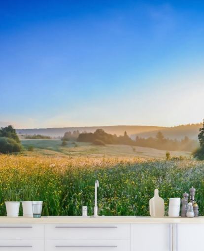 Flower Meadow in Summer Wall Mural