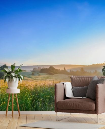 Flower Meadow in Summer Wall Mural Flower Meadow in Summer Wall Mural