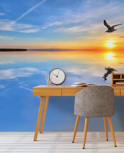 Papel de parede Sunset Lake Papel de parede Sunset Lake