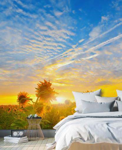 Solsikker på Sunrise Veggmaleri