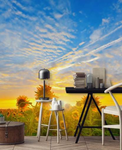 Solsikker på Sunrise Veggmaleri Solsikker på Sunrise Veggmaleri