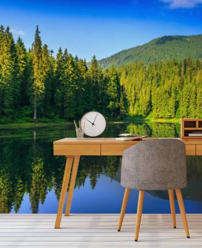 Lake and Forest Wall Mural Lake and Forest Wall Mural