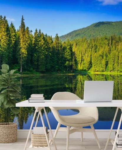 Lake and Forest Wall Mural Lake and Forest Wall Mural