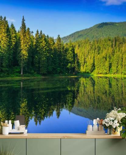 Lake and Forest Wall Mural