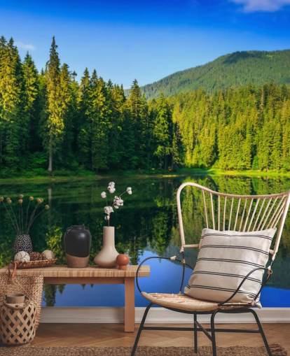 Lake and Forest Wall Mural