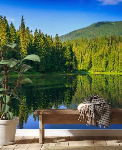 Lake and Forest Wall Mural