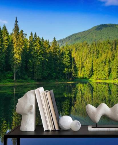 See und Wald Fototapete