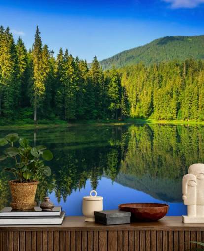 Lake and Forest Wall Mural Lake and Forest Wall Mural