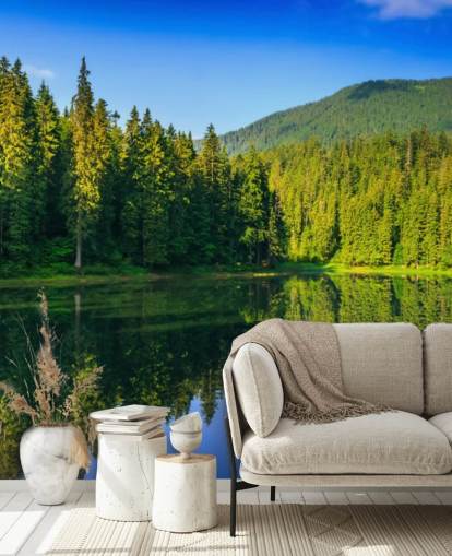 Lake and Forest Wall Mural Lake and Forest Wall Mural