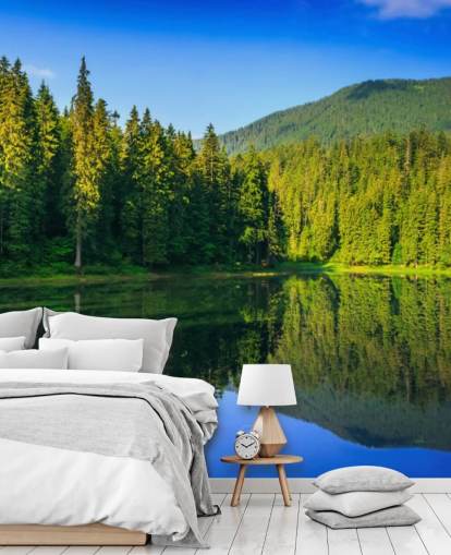 Mural de pared Lago y bosque