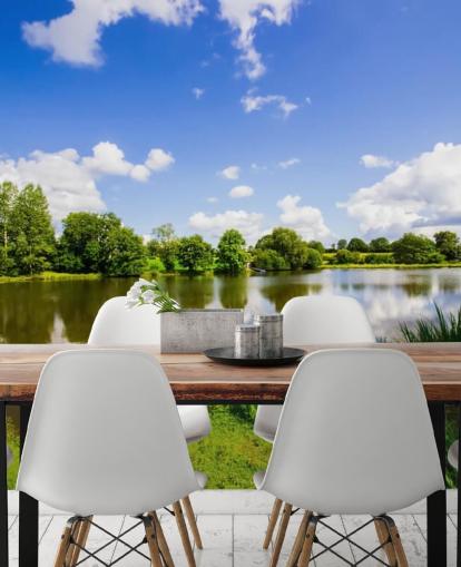 Carta da parati con campagna Carta da parati con campagna