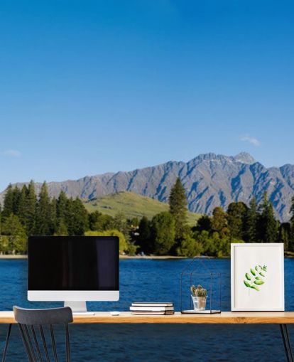 Veneen ja järven seinämaalaus