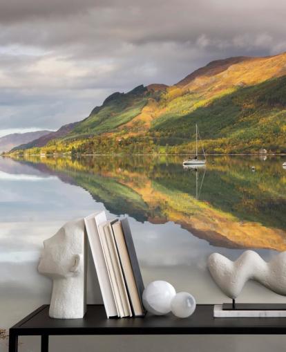 Fondo de pantalla de Lago con barcos