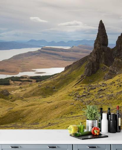 Gubben av Storr landsbygden Skottland Bakgrund Gubben av Storr landsbygden Skottland Bakgrund
