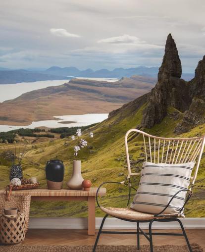 Gamle Mand af Storr Landskab Skotland Baggrund Gamle Mand af Storr Landskab Skotland Baggrund