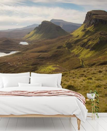 Smukke Skye Skotland Landskab Baggrund Smukke Skye Skotland Landskab Baggrund