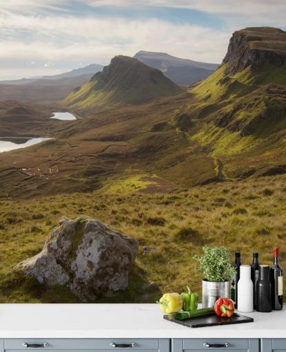 Magnifique papier peint de campagne de Skye Scotland