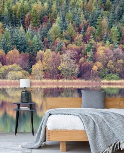 Herbst-Wald-See Tapete Herbst-Wald-See Tapete