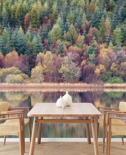 Fondo de pantalla de otoño Forest Lake