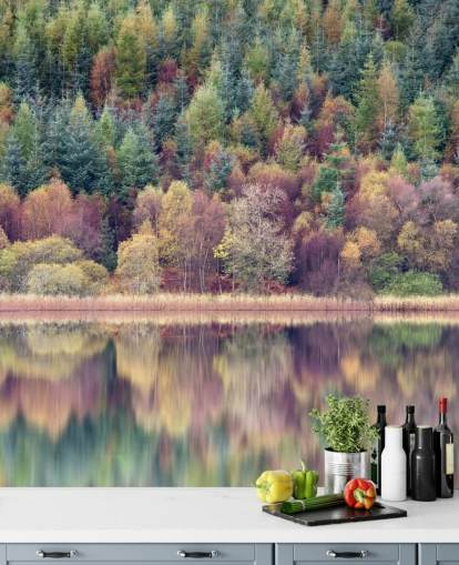 Fondo de pantalla de otoño Forest Lake