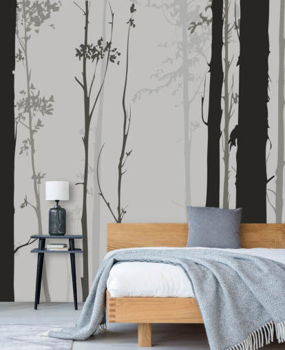 Liten Stag i skogen Bakgrund