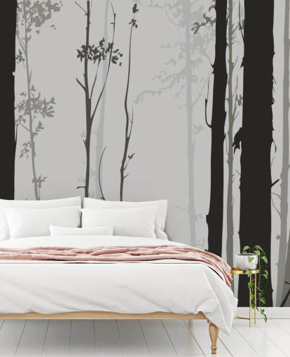 Small Stag in Forest Wallpaper