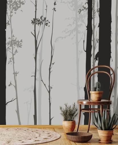 Small Stag in Forest Wallpaper