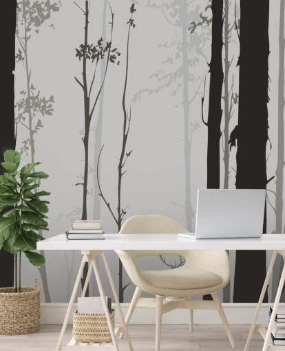 Small Stag in Forest Wallpaper Small Stag in Forest Wallpaper