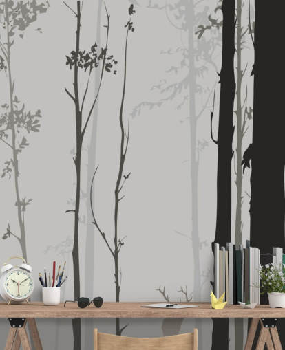 Carta da parati con piccolo cervo nella foresta Carta da parati con piccolo cervo nella foresta