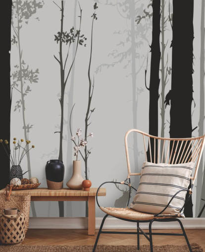 Small Stag in Forest Wallpaper