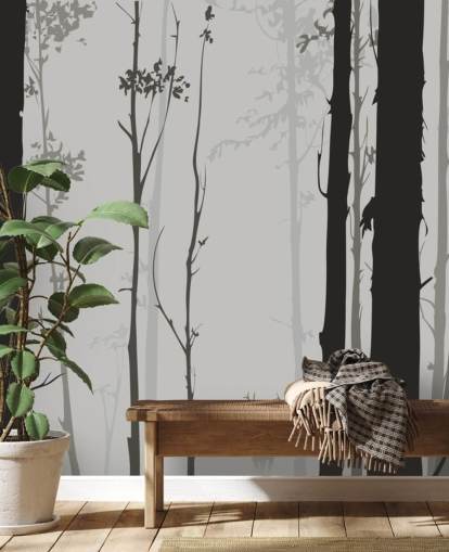 Liten hjort i Forest Bakgrunn