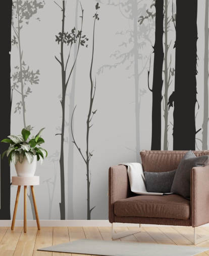 Small Stag in Forest Wallpaper