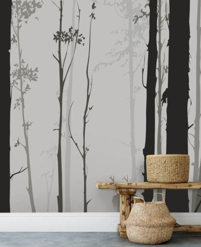 Small Stag in Forest Wallpaper Small Stag in Forest Wallpaper