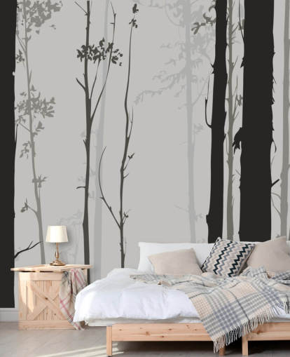 Small Stag in Forest Wallpaper