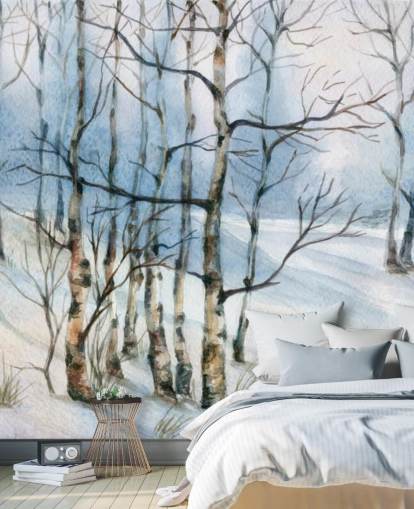 Papel pintado Abedul plateado