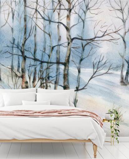 Papel pintado Abedul plateado