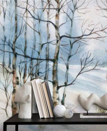 Papel de parede Silver Bir