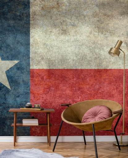 Wandbild im Vintage-Retro-Stil, Flagge des Bundesstaates Texas Wandbild im Vintage-Retro-Stil, Flagge des Bundesstaates Texas