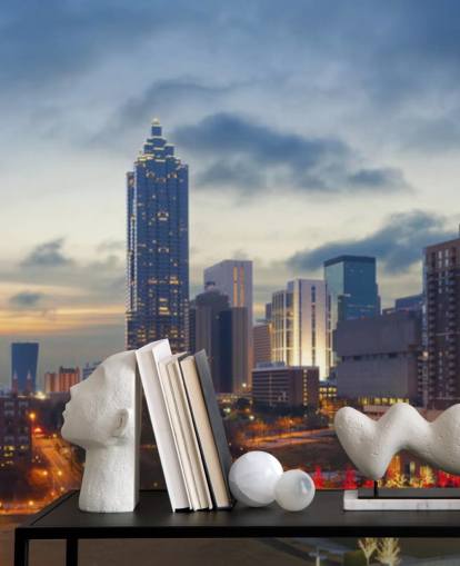 aften Atlanta, Georgia tapetmaleri kaldet City of Atlanta til hjem, kontorer og virksomheder