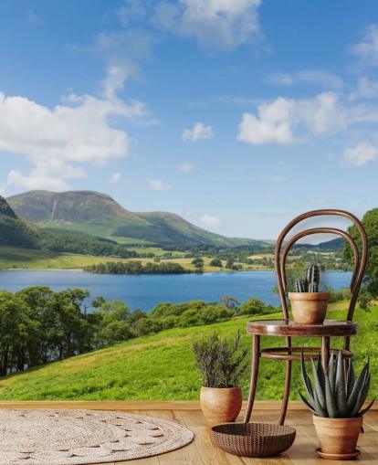 Papier Peint Fresque Lake District avec vue sur le lac et Crummock Papier Peint Fresque Lake District avec vue sur le lac et Crummock