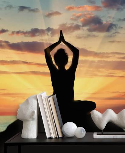 Yoga silhouet