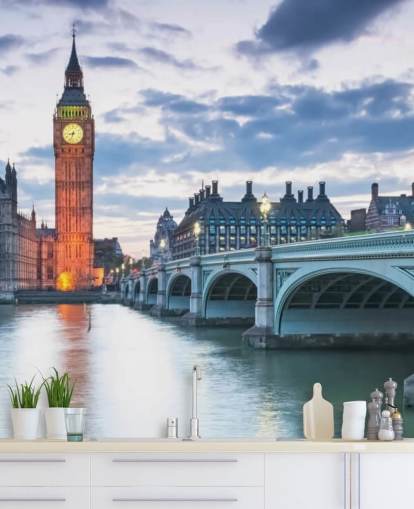 Decorazione murale con Londra Westminster Decorazione murale con Londra Westminster